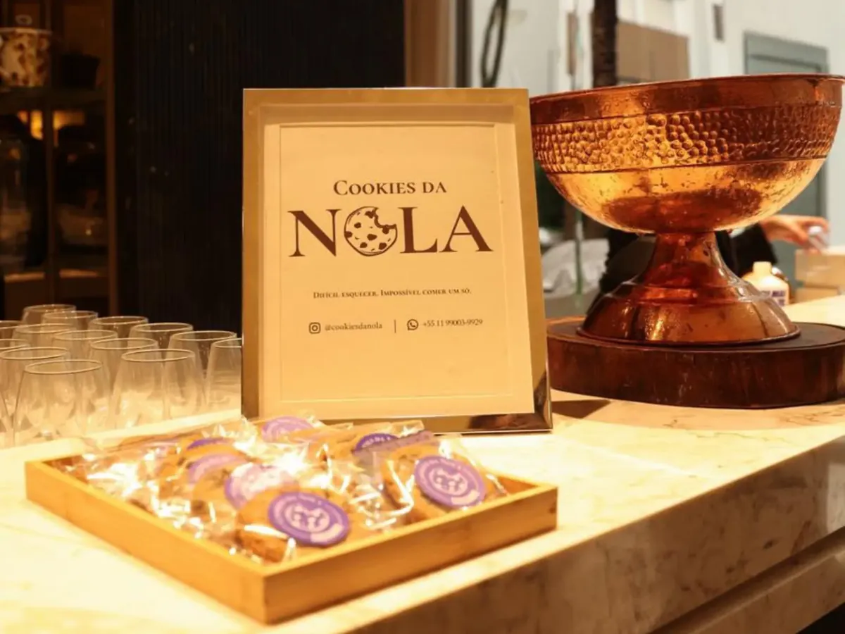 Display da Cookies da Nola em evento